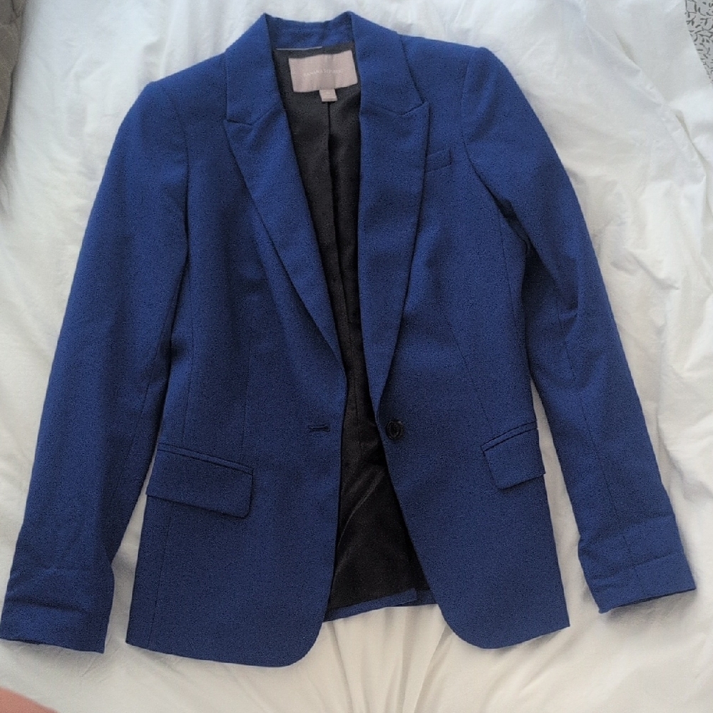 Banana Republic Blue Wool Blazer